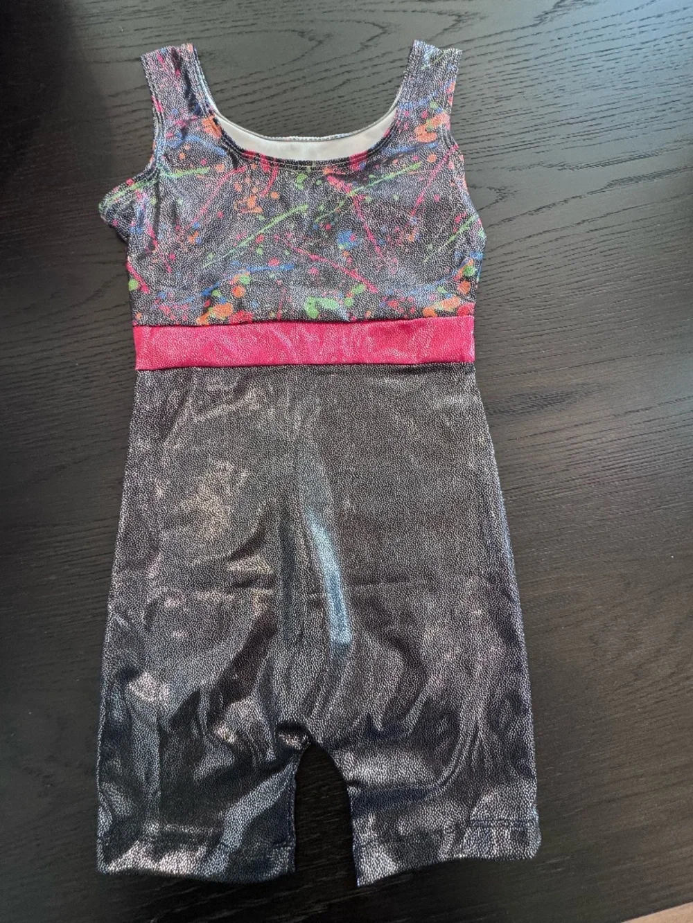 Girls One Piece Leotard with Shorts